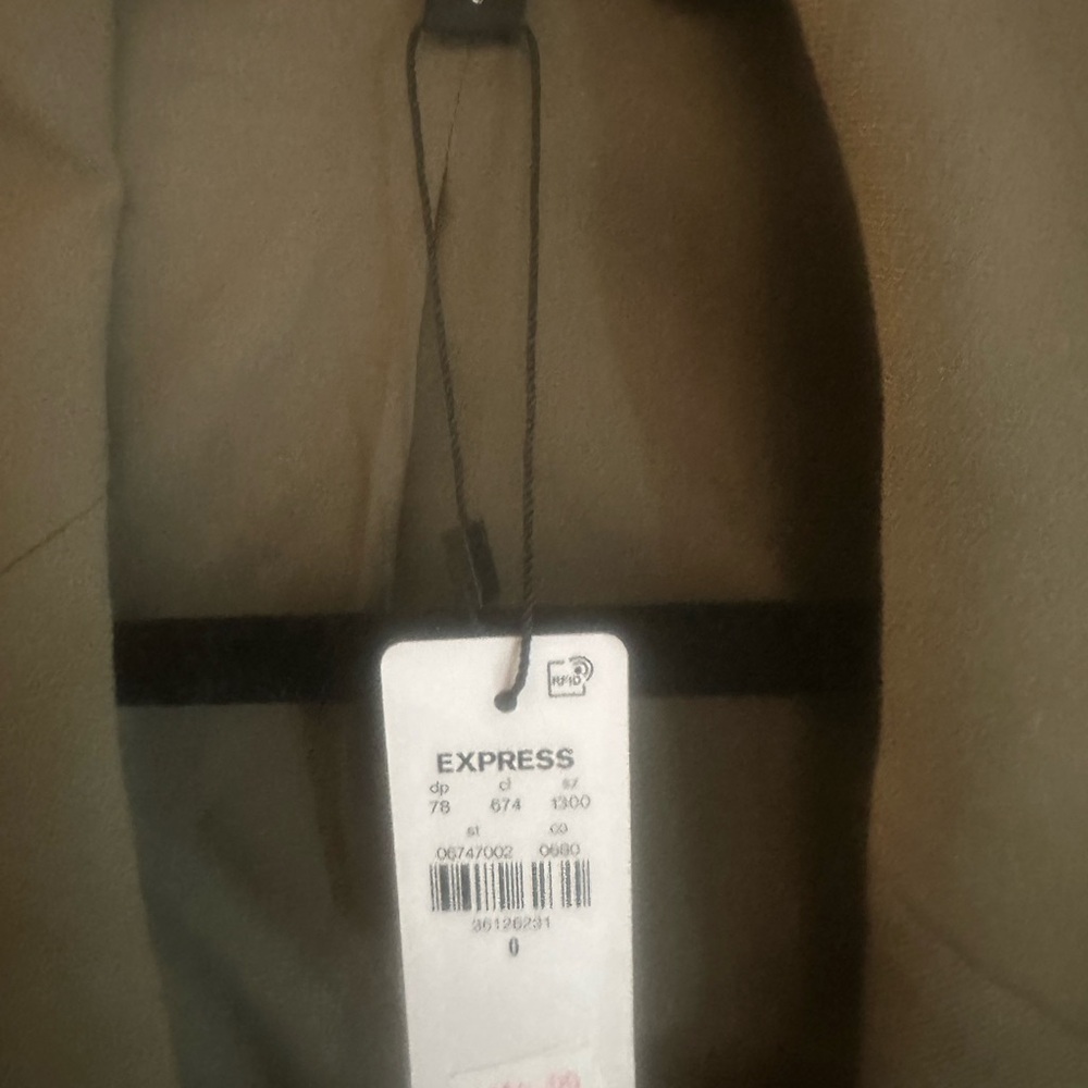Express Khaki Women's Blazer - Picture 4 of 5